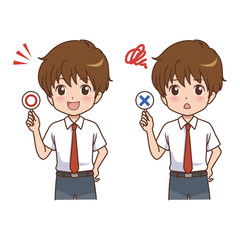 男の子　ポーズ　イラスト