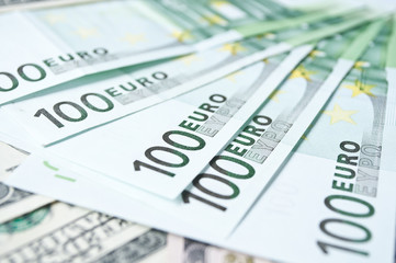 Batch of Euro in cash