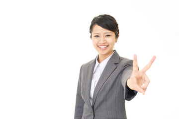 笑顔のビジネスウーマン