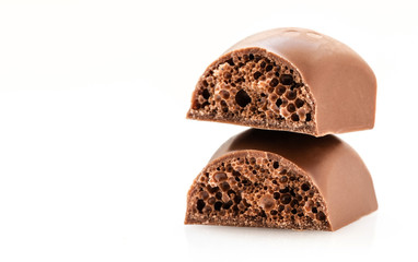 part porous chocolate