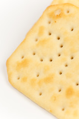 Crisp cookies isolated over white background