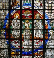 Stained Glass - Coronation of Mary