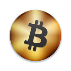 Bitcoin button sign