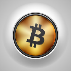 Bitcoin button sign