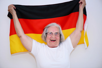 Fans Unterstützung Fahne Viewing