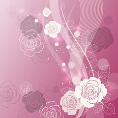 Floral vector background.