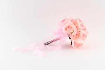 Pink Flower Girl Bouquet