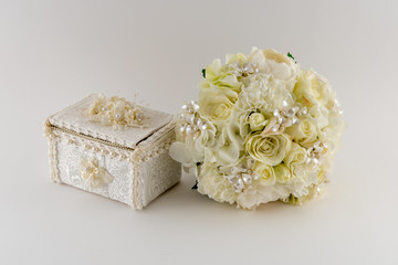 Wedding Bouquet and Jewelry Box