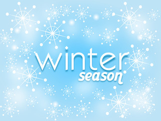 Naklejka na ściany i meble Winter season card