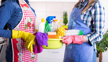 Cleaning service concept