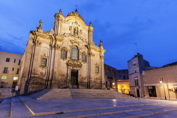 Fototapeta na wymiar San Francesco d'Assisi Church in Matera