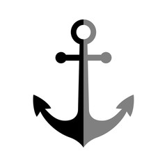 Anchor icon on white background