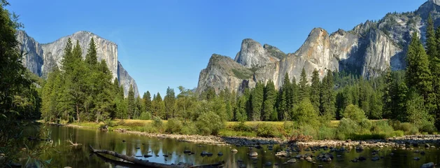 Wandcirkels plexiglas River in Yosemite National Park © michaelfitz