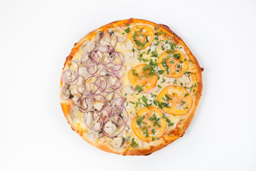Fresh whole pizza