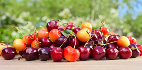  sweet cherries