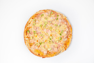 Fresh whole pizza