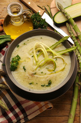 Cucurbita pepo Asparagus officinalis Gartenkürbis Zucchine Courges Asparagi Dynia zwyczajna Тыква обыкновенная crema Zucchini Gemüsespargel Espárrago Szparag lekarski Crème Spargelcreme