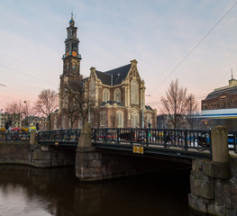 Fototapeta na wymiar Westerkerk  Church in Amsterdam