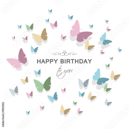 Download "Vector Illustration of a Happy Birthday Greeting Card ...
