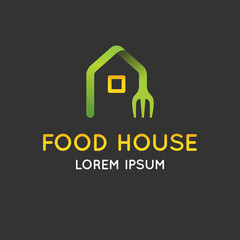 Fototapeta premium Vector logo food.