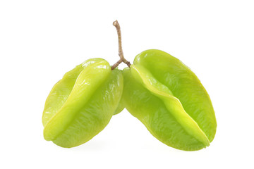 Carambola - Star fruit isolated on white background.