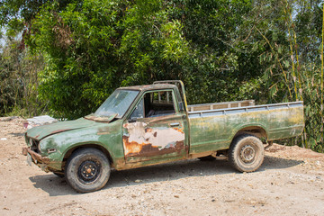 Old car left homeless