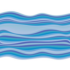 Seamless pattern with waves in blue tones. Vector illustration.