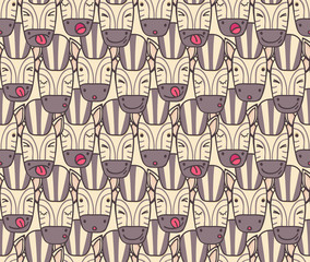 Pattern from zebra muzzles