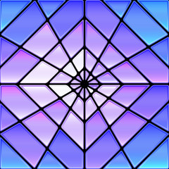 abstract vector stained-glass mosaic background