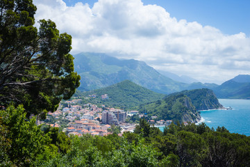 Fototapeta na wymiar Landscape of coast in montenegro