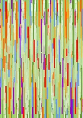 Grunge abstract background composed of uneven multicolored vertical strips