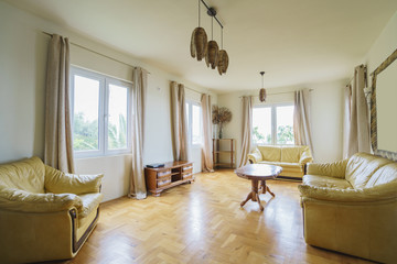 Interior of a living room in a guest house