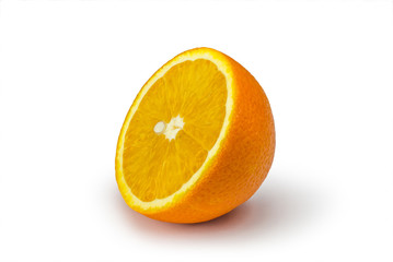 Orange fruit isolated on white