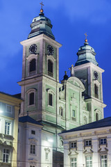 Fototapeta na wymiar Church of Ignatius in Linz