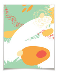  card template with abstract design
