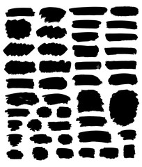 Black paint strokes