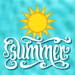Obraz premium Summer hand lettering