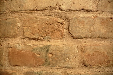 The idea of design embossed wall of a brick textured