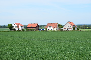 Fototapeta na wymiar Siedlung Lohhof