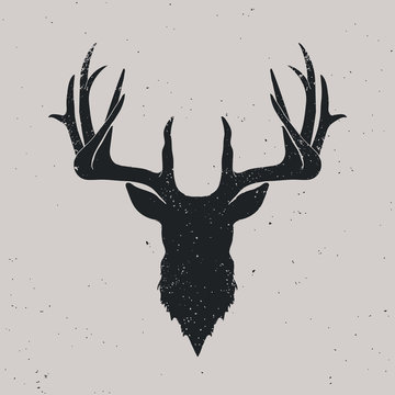 Deer head silhouette