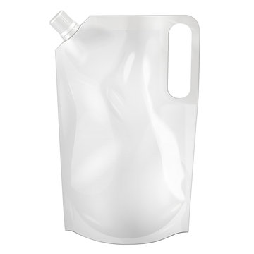 Blank Foil Food or Drink Bag Packaging Vector EPS10