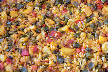 rice cod with vegetables