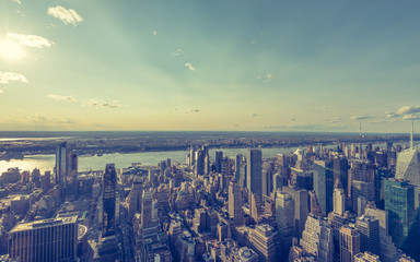 Obraz premium Midtown Manhattan, Blick Richtung Hudson River