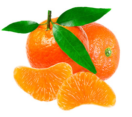 Tangerine isolated on white - 111336912