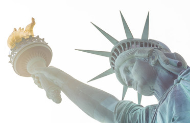 Statue of Liberty Close-up, freigestellt