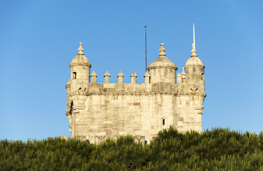 Belem Tower in sunset light, Lisbon, Portugal