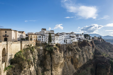 View of the ancient town of Ronda. Spain