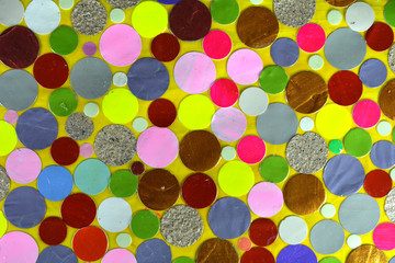 Background of many random color circles.