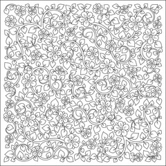 Coloring book for adult and older children.