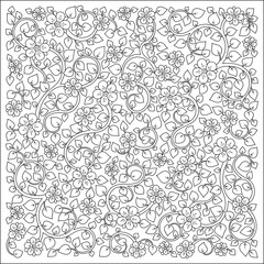 Coloring book for adult and older children.